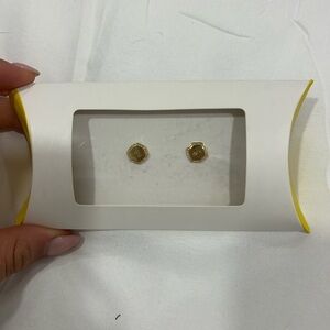 Elegant Gold Stud Earrings PHI MU